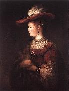 Rembrandt, Saskia in Pompous Dress dfy